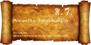 Moravitz Terestyén névjegykártya